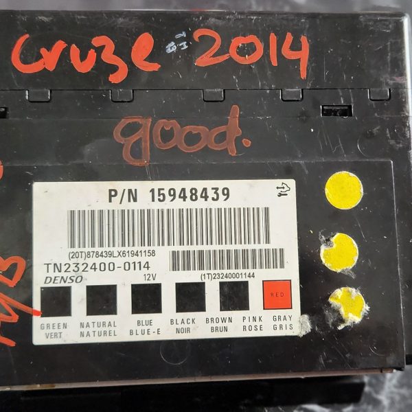BCM holden P/N 15948439 Cruze used genuine unit